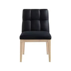Meridian Furniture, sedia da pranzo Adrian in pelle vegana, set da 2