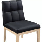 Meridian Furniture, sedia da pranzo Adrian in pelle vegana, set da 2