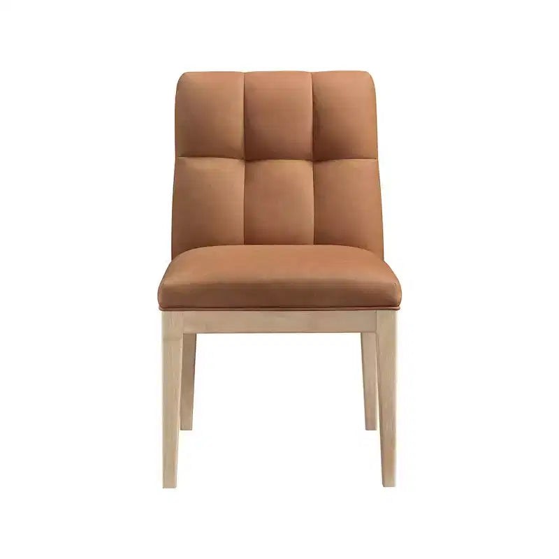 Meridian Furniture, sedia da pranzo Adrian in pelle vegana, set da 2
