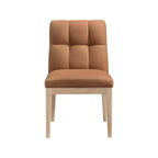 Meridian Furniture, sedia da pranzo Adrian in pelle vegana, set da 2