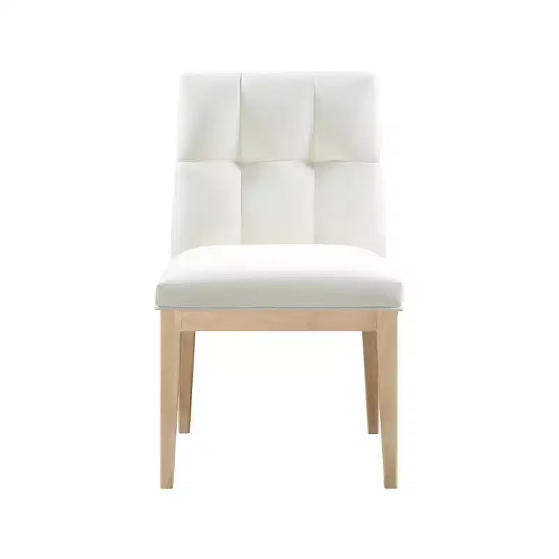 Meridian Furniture, sedia da pranzo Adrian in pelle vegana, set da 2