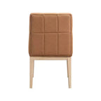 Meridian Furniture, sedia da pranzo Adrian in pelle vegana, set da 2