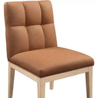 Meridian Furniture, sedia da pranzo Adrian in pelle vegana, set da 2