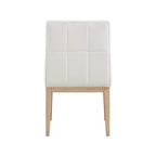 Meridian Furniture, sedia da pranzo Adrian in pelle vegana, set da 2