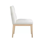 Meridian Furniture, sedia da pranzo Adrian in pelle vegana, set da 2
