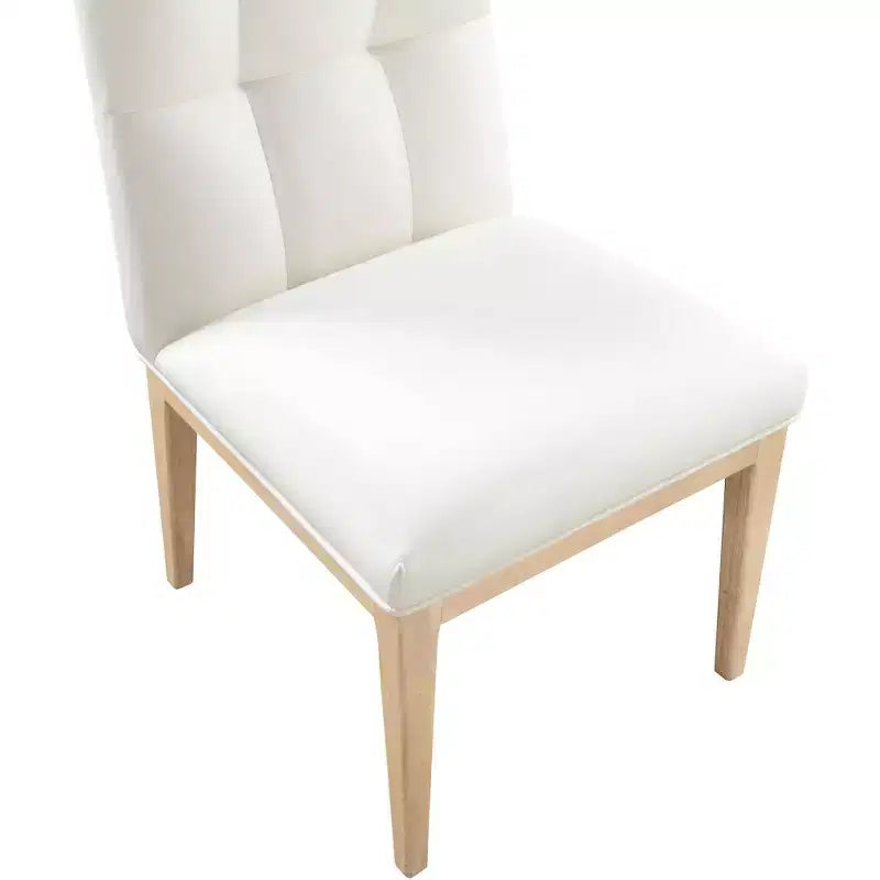Meridian Furniture, sedia da pranzo Adrian in pelle vegana, set da 2