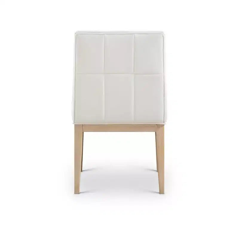 Meridian Furniture, sedia da pranzo Adrian in pelle vegana, set da 2