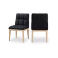 Meridian Furniture,Adrian Vegan Leather Dining Side Chair, Set of 2
