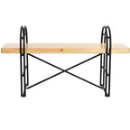 Panca Eitri in legno e metallo