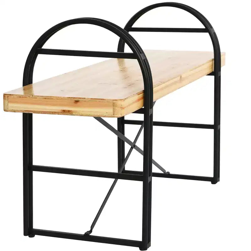 Panca Eitri in legno e metallo
