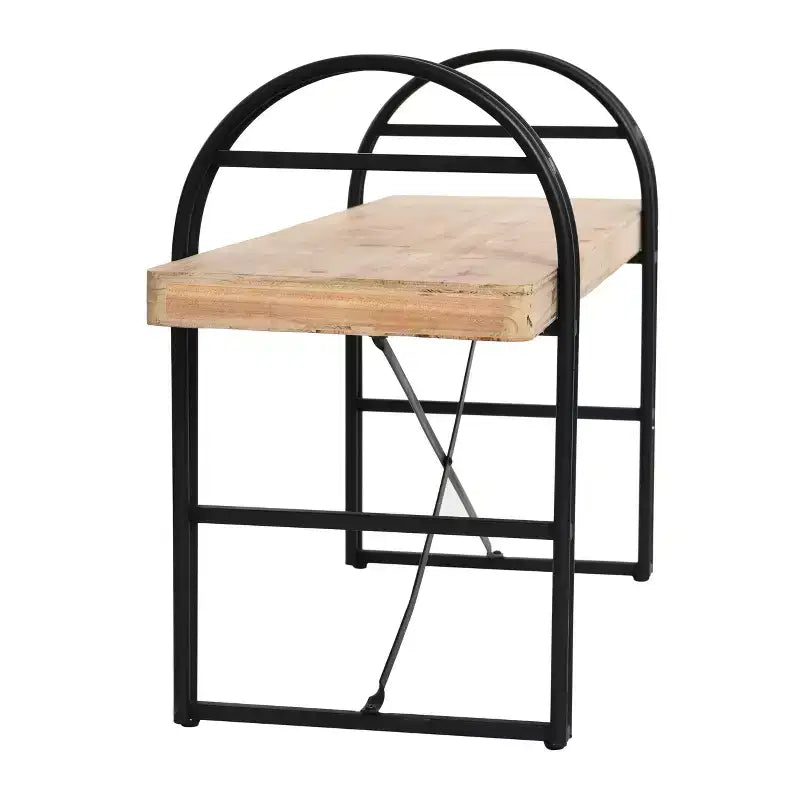 Panca Eitri in legno e metallo