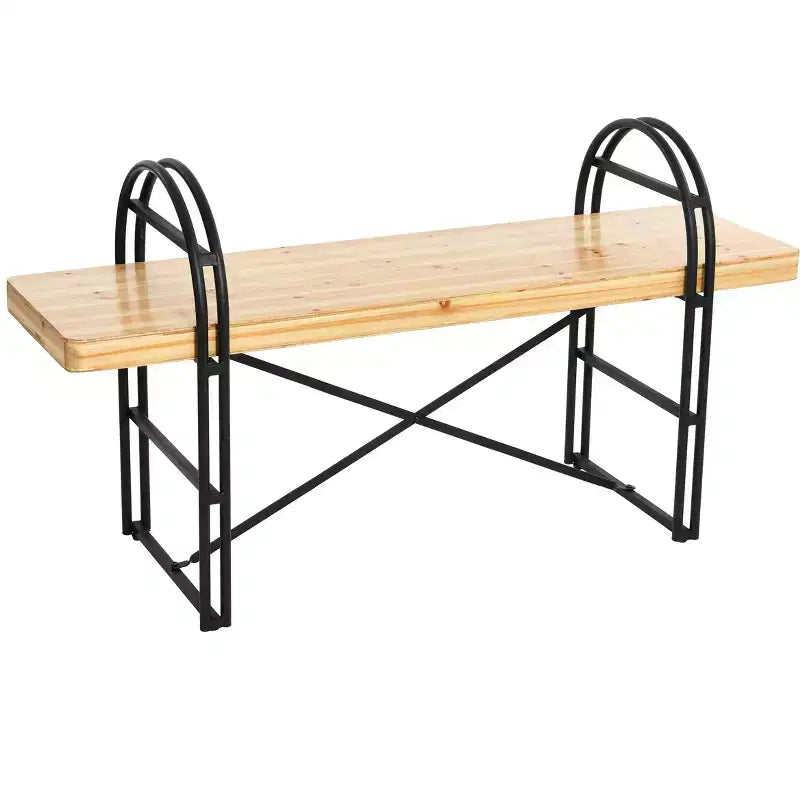 Panca Eitri in legno e metallo