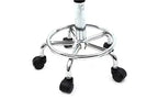 Sgabello da bar girevole a 34 gradi - Sgabello girevole cromato a 360 gradi con sedile in pelle PU per salone, cucina e decorazione domestica