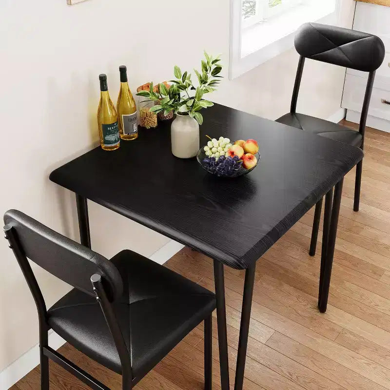 Set da pranzo CuisinSmart per 4 persone, tavolo da cucina con sedie imbottite per cucina e piccoli spazi