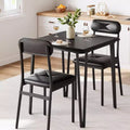 CuisinSmart Dining Table Set for 4, Kitchen Table with Upholstered Chairs for Kitchen Room and Small Spaces