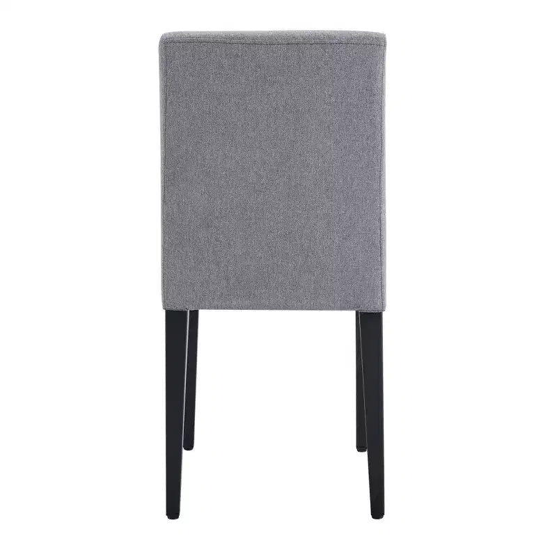 Set di 4 sedie da pranzo senza braccioli con sedile imbottito, nero/grigio chiaro - Modernluxe