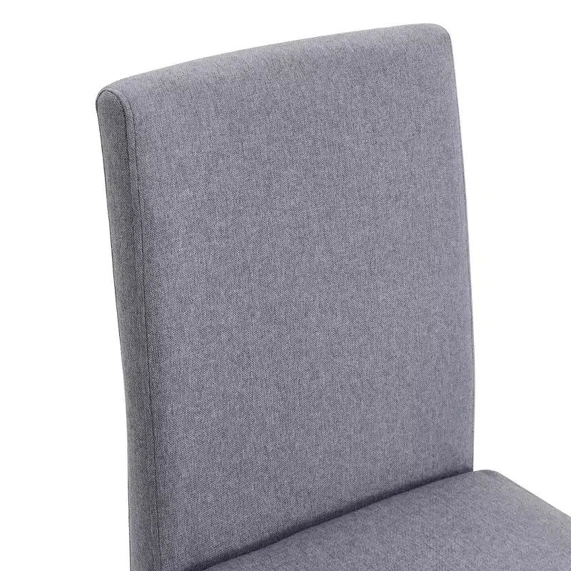 Set di 4 sedie da pranzo senza braccioli con sedile imbottito, nero/grigio chiaro - Modernluxe