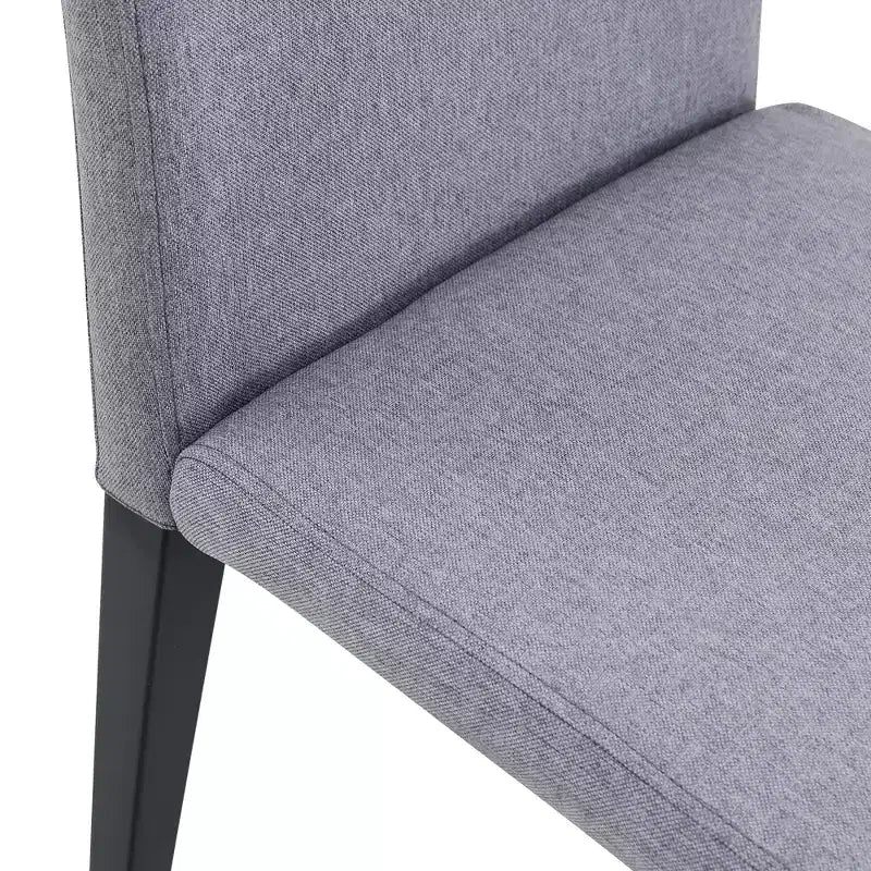 Set di 4 sedie da pranzo senza braccioli con sedile imbottito, nero/grigio chiaro - Modernluxe