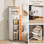 Mobiletto salvaspazio ultra sottile per bagno - Organizzatore stretto con ruote per lavanderia/cucina/ufficio, pronto all'uso
