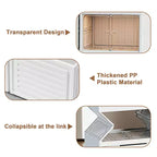 Scarpiera Pieghevole a 9 Ripiani, Scarpiera Pieghevole con Coperchi e Anta Magnetica Trasparente, Scatole Porta Scarpe per Ingresso