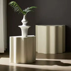 GDFStudio Alice Modern 2 Piece Fiberglass Accent Table Set