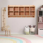 Acekool Guardaroba per Bambini con Scomparti, Organizer Portaoggetti con Ganci, Cesti e Rotelle per Scuola, Ingresso, Mudroom, 5 Sezioni+15 Scomparti