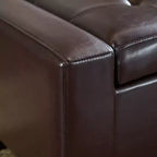 Panca Pouf Contenitore Imbottita Capitonnè Contemporanea Nadia Christopher Knight Home