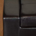 Panca Pouf Contenitore Imbottita Capitonnè Contemporanea Nadia Christopher Knight Home