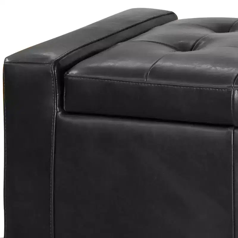 Panca Pouf Contenitore Imbottita Capitonnè Contemporanea Nadia Christopher Knight Home