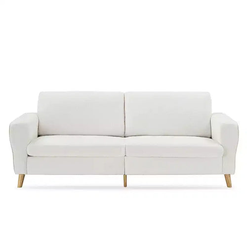 84 Modern Sofa Couch, 3 Seater Upholstered Sofa with Streamlined Armrest, Deep Seat Sleeper Sofa Couch for Living Room Bedroom Apartment