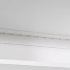 Letto a scomparsa Whisen Wood Queen Size con divano pieghevole, mensole portaoggetti integrate e luce a LED