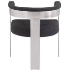 Meridian Furniture, Sedia da pranzo in tessuto Bouclé Romeo, Set da 2