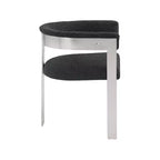 Meridian Furniture, Sedia da pranzo in tessuto Bouclé Romeo, Set da 2
