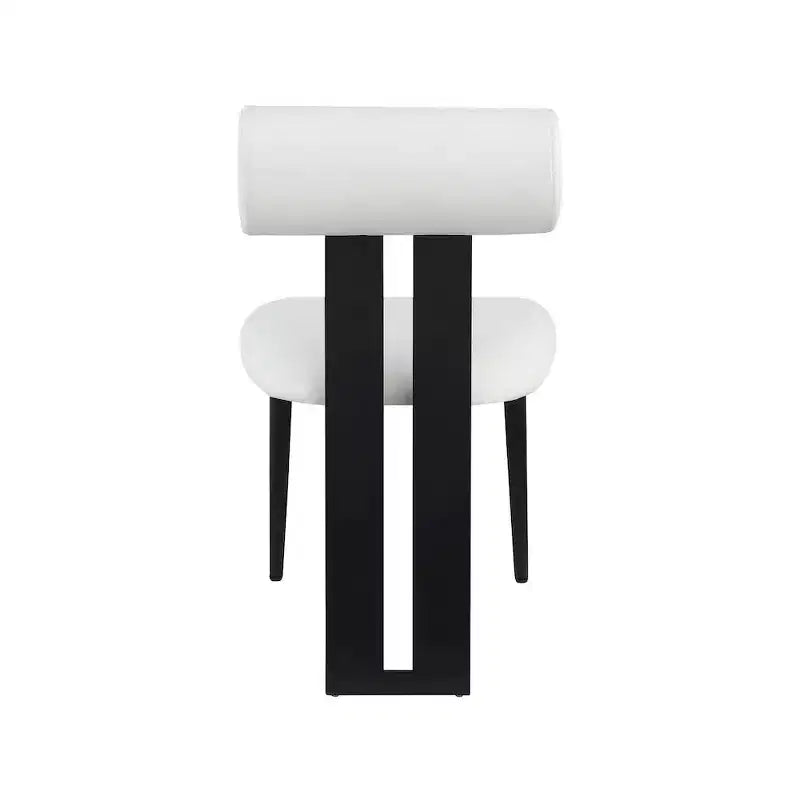 Meridian Furniture, Sedia da pranzo Dario in pelle vegana, Set da 2