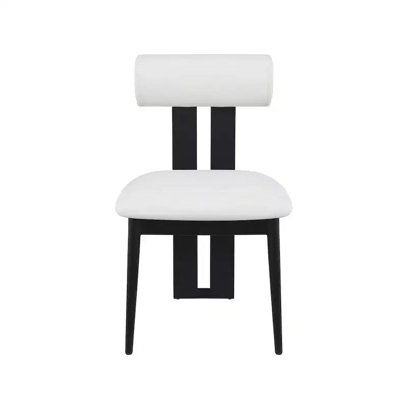 Meridian Furniture, Sedia da pranzo Dario in pelle vegana, Set da 2