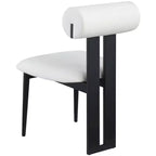 Meridian Furniture, Sedia da pranzo Dario in pelle vegana, Set da 2