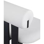 Meridian Furniture, Sedia da pranzo Dario in pelle vegana, Set da 2