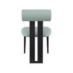 Meridian Furniture, Sedia da pranzo Dario in pelle vegana, Set da 2