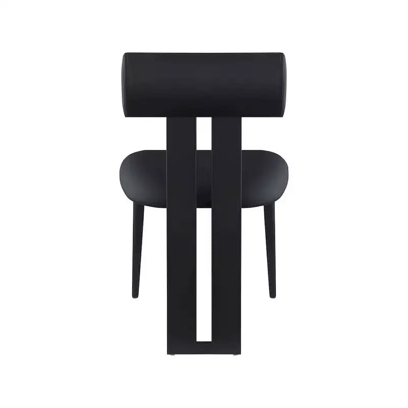 Meridian Furniture, Sedia da pranzo Dario in pelle vegana, Set da 2