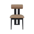 Meridian Furniture, Sedia da pranzo Dario in pelle vegana, Set da 2