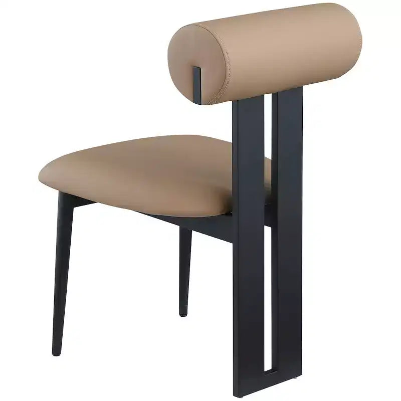 Meridian Furniture, Sedia da pranzo Dario in pelle vegana, Set da 2