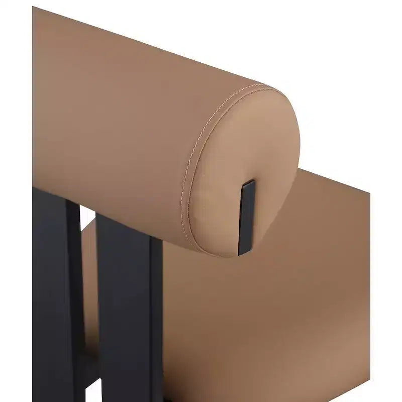 Meridian Furniture, Sedia da pranzo Dario in pelle vegana, Set da 2