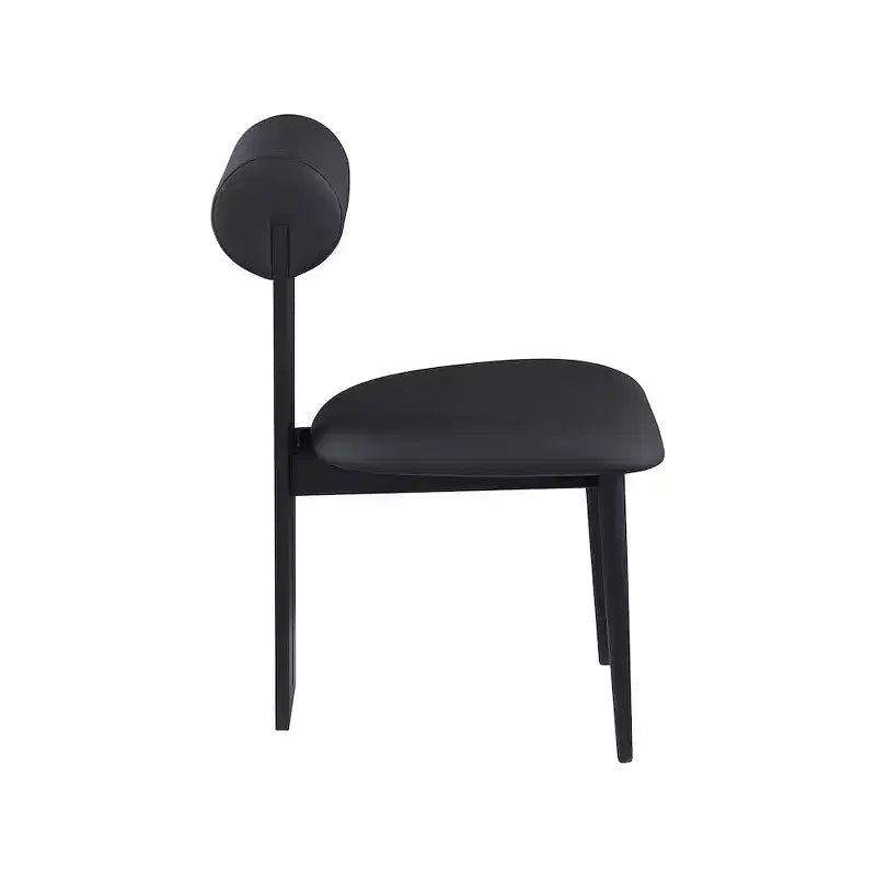 Meridian Furniture, Sedia da pranzo Dario in pelle vegana, Set da 2