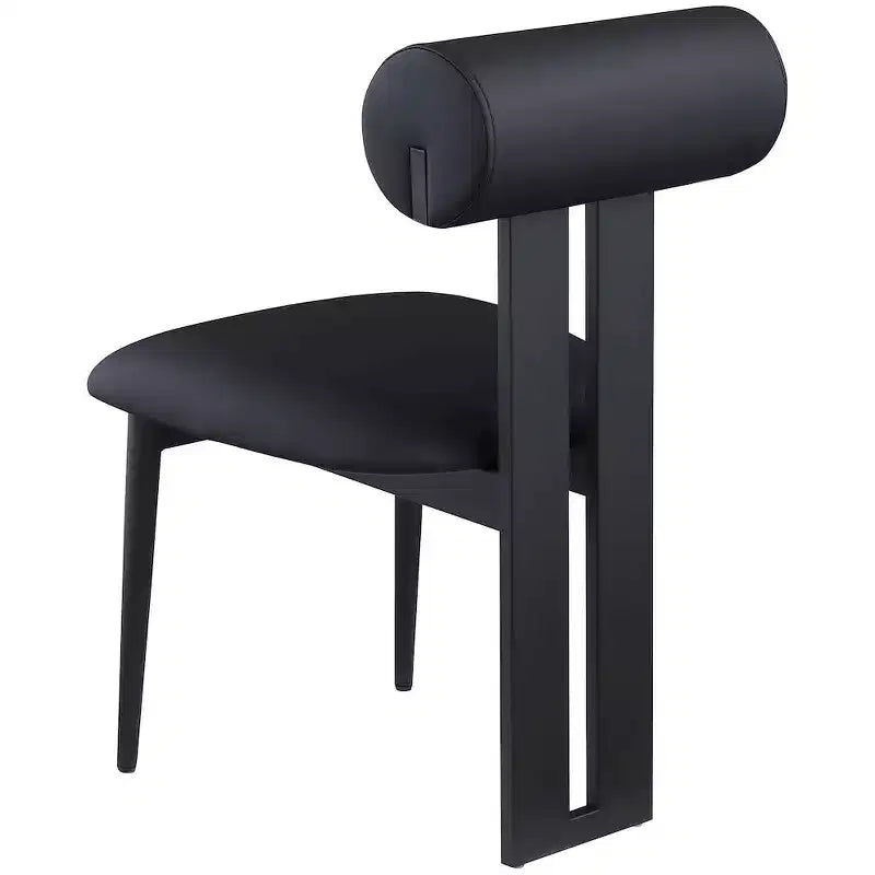 Meridian Furniture, Sedia da pranzo Dario in pelle vegana, Set da 2