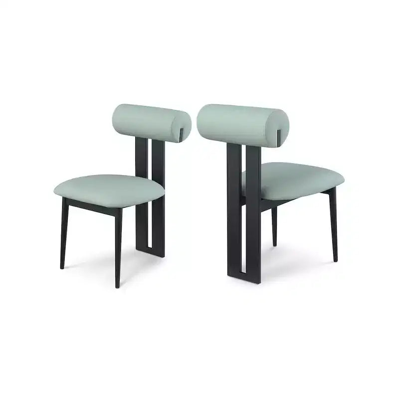 Meridian Furniture, Sedia da pranzo Dario in pelle vegana, Set da 2