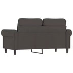 vidaXL Divano moderno a 2 posti in lussuoso velluto grigio scuro con robusto telaio in metallo e compensato - Comodo, elegante e facile da montare.