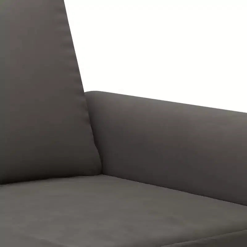 vidaXL Divano moderno a 2 posti in lussuoso velluto grigio scuro con robusto telaio in metallo e compensato - Comodo, elegante e facile da montare.
