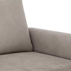 vidaXL Poltrona grigio chiaro in velluto (100% poliestere), compensato, metallo, gommapiuma