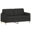 vidaXL 2-Seater Sofa Black 55.1 Fabric
