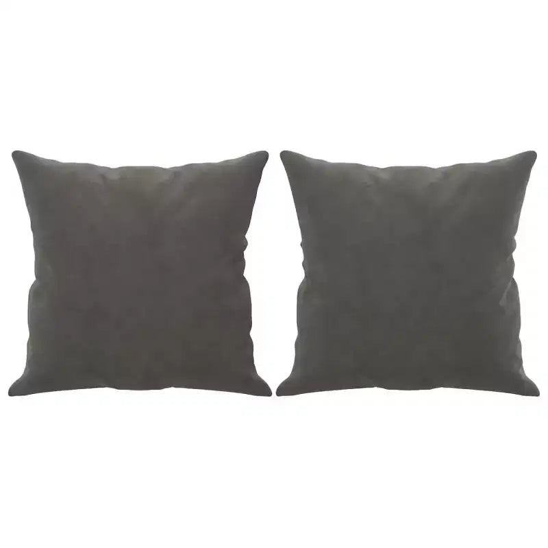 vidaXL Divano 2 Posti in Velluto con Cuscini e Guanciali Grigio Scuro - Design Accogliente e Moderno per Soggiorno, Salotto o Ufficio